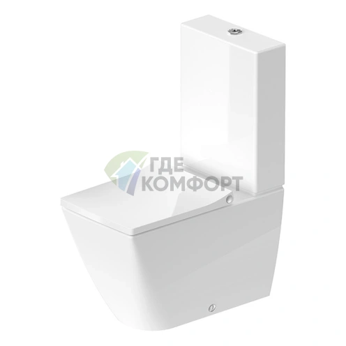 Унитаз напольный Duravit Viu 350x650 мм с технологией Rimless и покрытием HygieneGlaze (2191092000) - фото 1