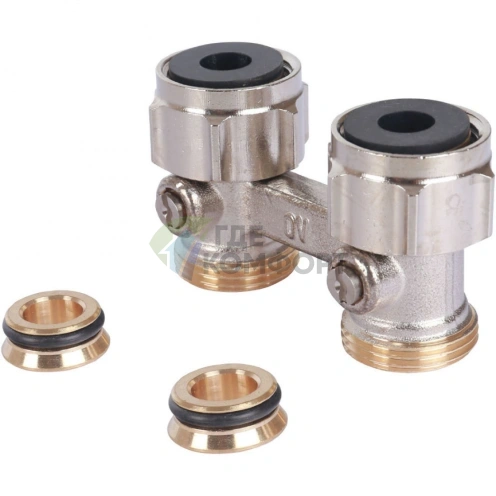 Узел нижнего подключения радиатора 3/4 НР x 3/4 НГ, прямой Multiflex F Oventrop - фото 3