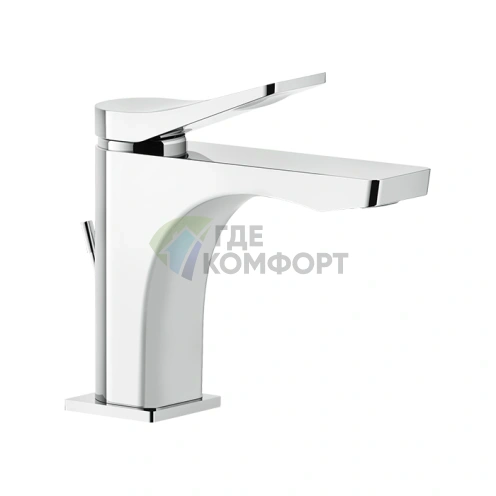 Смеситель для раковины GESSI Rilievo на 1 отверстие с донным клапаном, хром (59005#031) - фото 1