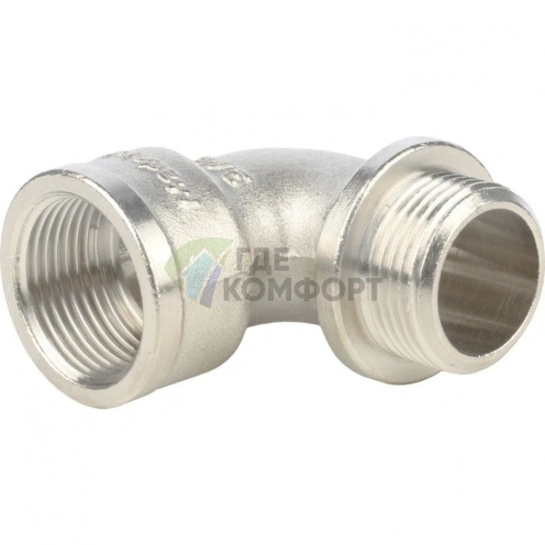 Угольник STOUT с упором внутренняя/наружная резьба 3/4 никелированный - фото 4