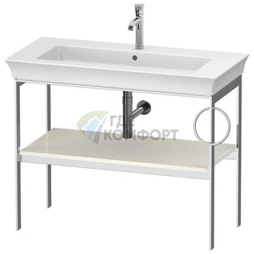 Консоль напольная Duravit White Tulip металлическая, Nordic White HighGloss (WT4544RH4H4) - фото 1