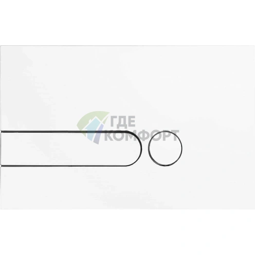 Кнопка смыва унитаза Jacob Delafon E4326-00 белая - фото 1