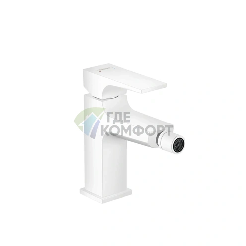 Смеситель для биде Hansgrohe Metropol белый матовый с донным клапаном (32520700) - фото 1