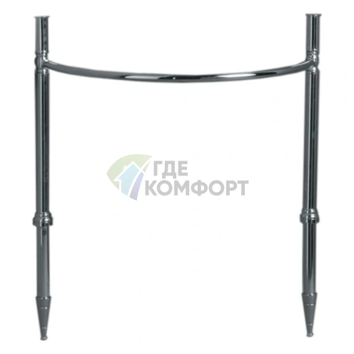 Угловая конструкция SIMAS Arcade для раковины AR884 и полки AR894 в цвете хром (с царапинами/потертостями) - фото 1