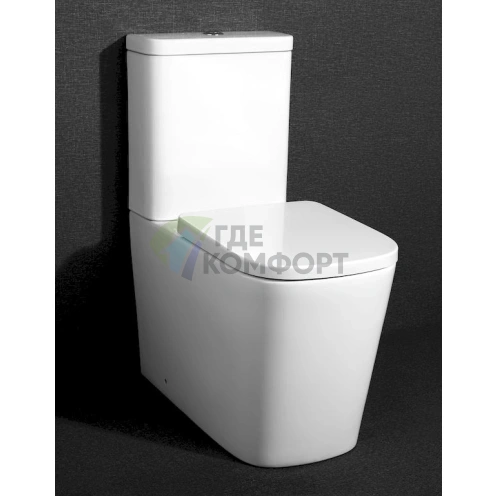 Компактный унитаз BelBagno Albano с прямым сливом - фото 4