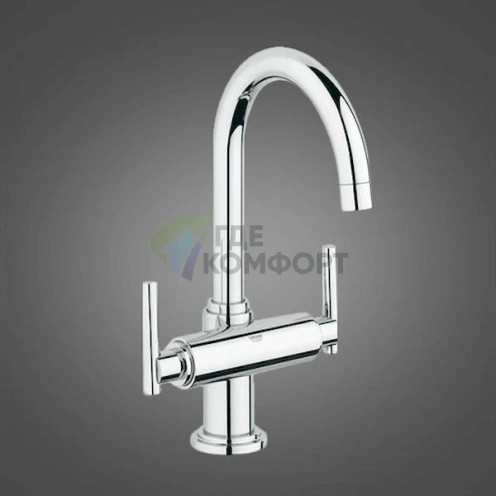 Смеситель для раковины Grohe Atrio 21022000: однорычажный, вертикальный, хром - фото 10