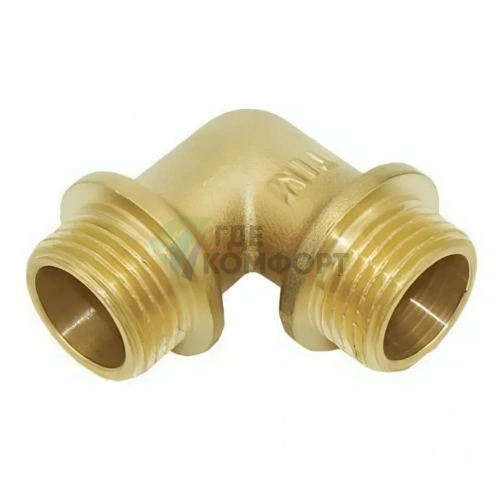 Уголок 3/4 НН (латунный) TIM (ТИМ) - фото 1