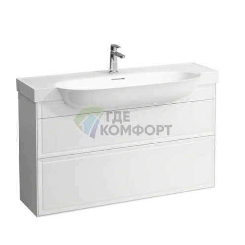 Подвесная тумба Laufen New Classic с 2 ящиками, 1180x320x670 мм, глянцевый белый (4.0605.2.085.631.1) - фото 1