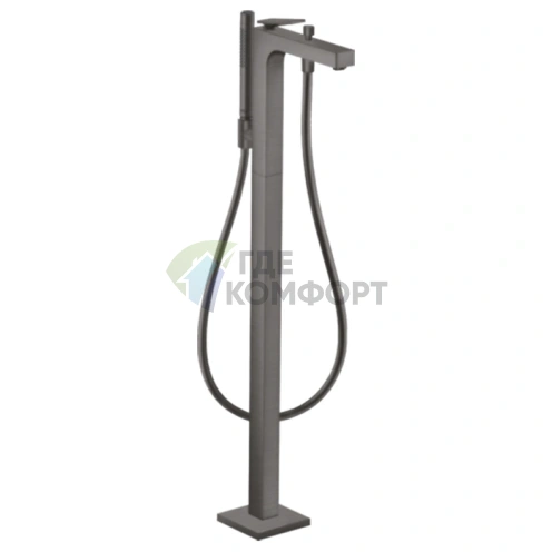 Напольный смеситель для ванны AX Citterion в цвете черный хром (39440340) - фото 1