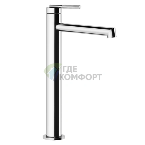 Смеситель для раковины Gessi Ingranaggio высокий с длинным изливом без донного клапана в хромированном исполнении (63506#031) - фото 1
