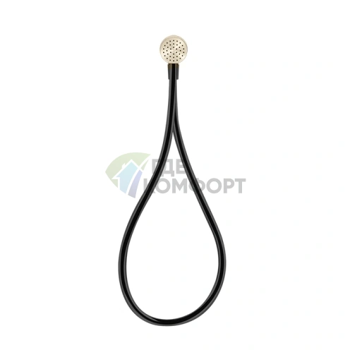 Gessi Hi-Fi Магнитный душевой комплект с лейкой и шлангом Darkflex 1,5 м в цвете Antique Brass (63199#713) - фото 1