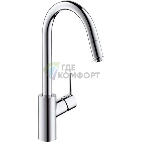 Стильный смеситель Hansgrohe Talis S2 Variarc для кухни с высокой вытяжной дугой - фото 1