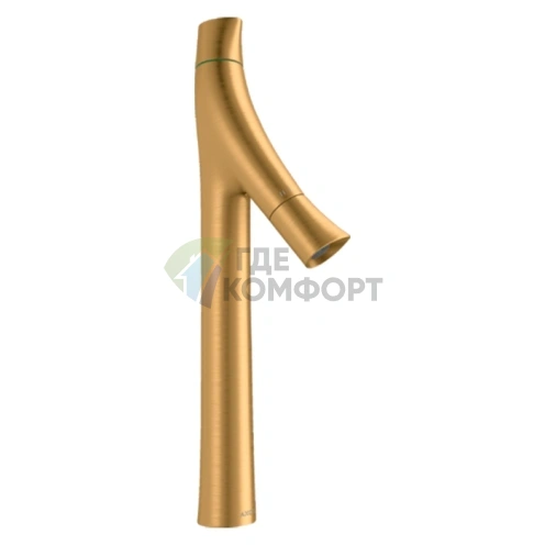 Смеситель для раковины AX Starck Organic 240 в цвете шлифованное золото (12013250) - фото 1