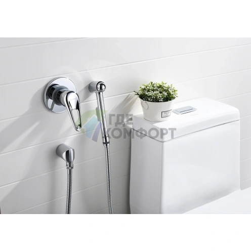 Смеситель Lemark Luna LM4119C: встраиваемый с гигиеническим душем - фото 2