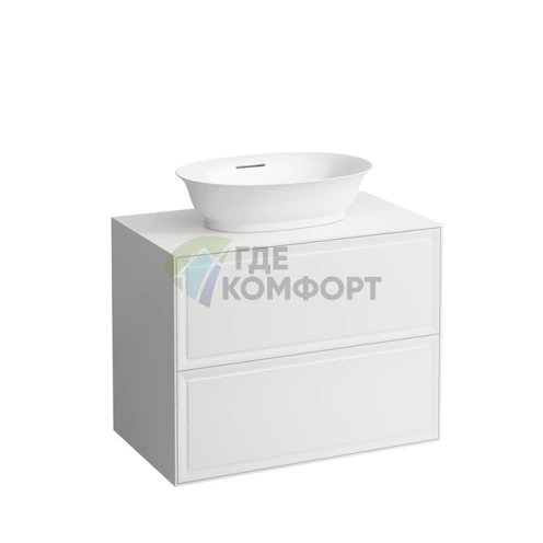 Подвесная тумба Laufen New Classic с двумя ящиками, 780×450×350 мм, глянцевый белый (4.0601.2.085.631.1) - фото 1