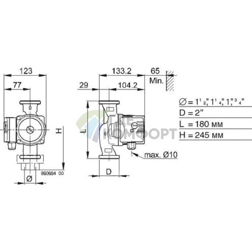 Циркуляционный насос Biral MX 12-2 - фото 3