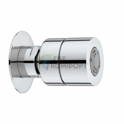 Форсунка душевая боковая Bossini Tondo Mas 34, латунь, массажная струя, хром (I00147.030) - фото 1