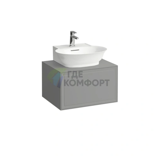 База под раковину Laufen New Classic подвесная, 580×450×350 мм, с ящиком, серый цвет (4.0600.3.085.627.1) - фото 1