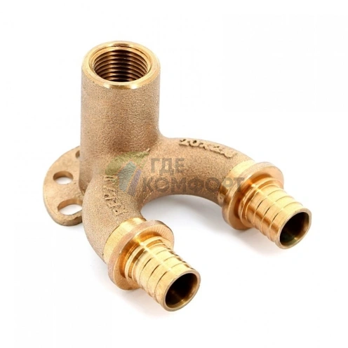 Угольник настенный с внутренней резьбой 20-Rp 1/2-20 RX+ REHAU (РЕХАУ - 14562711001) - фото 1