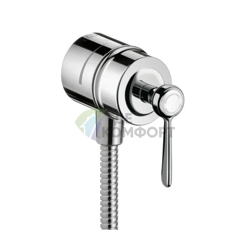 Комплект вывода воды AX Montreux для ручного душа с клапаном и вентилем, хром (16883000) - фото 1