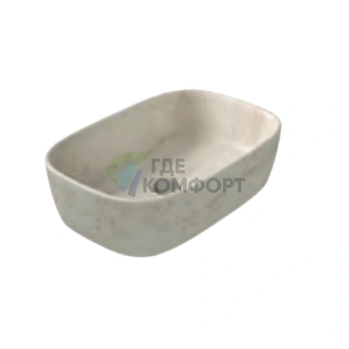 Раковина Globo Le Pietre накладная 55х37х15 см цвет травертино - фото 2