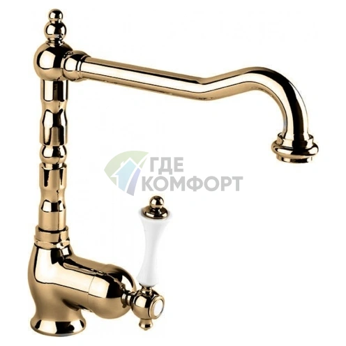 Кухонный смеситель Cezares Margot с душем-лейкой: Элегантность и долговечность хрома - фото 1