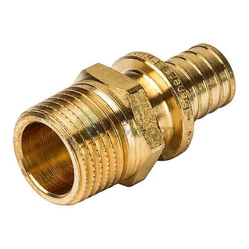 Переходник для труб из сшитого полиэтилена STOUT с наружной резьбой НР 16 x R 1/2 аксиальный - фото 3