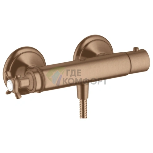 Термостат для душа AX Montreux цвет шлифованное красное золото (16261310) - фото 1