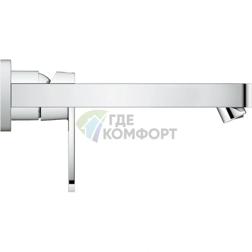 Настенный смеситель для раковины Grohe Quadra с термостатом - фото 2