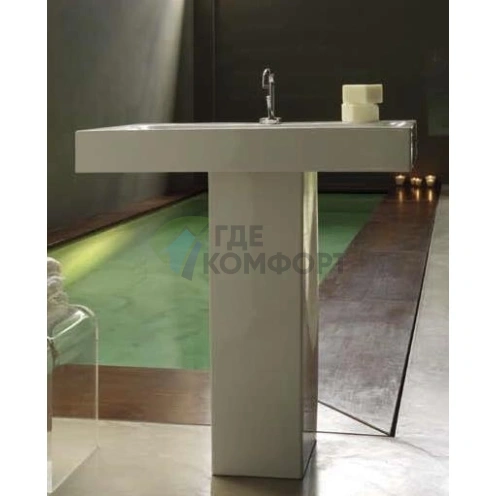 Раковина полувстраиваемая KERASAN Cento 80x45 белая (353301*1) - фото 2