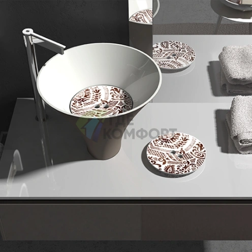 Декоративная пластина Kerasan Deco для слива раковины (486071) - фото 2