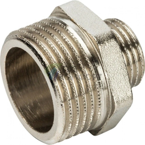 Ниппель STOUT НН переходной 1 x 1/2 никелированный фото 4