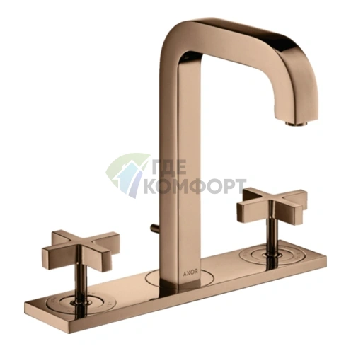 Смеситель для раковины AX Citterio в цвете полированное красное золото (39134300) - фото 1