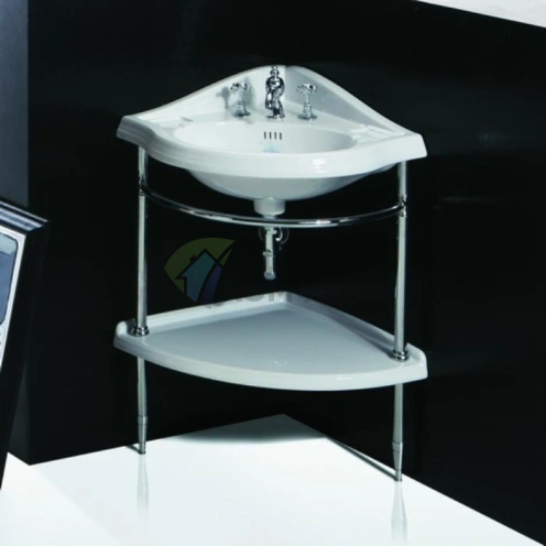 Угловая стойка SIMAS Arcade для раковины AR884 и полки AR894 в цвете хром — стильное решение для ванной - фото 1