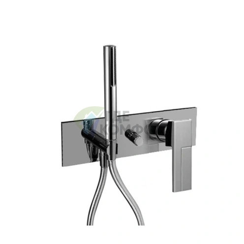 Смеситель для души Fantini AR/38: Встраиваемая система на два источника воды, хром (38 02 3384SB) - фото 1