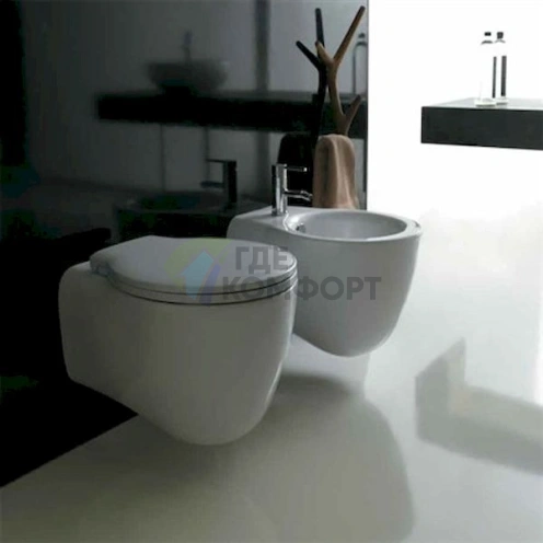 Подвесной унитаз Galassia Ergo 7109: современный дизайн и компактность - фото 2