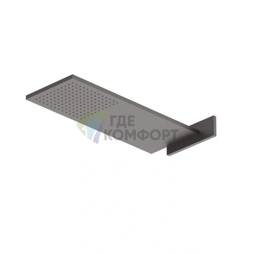 Настенный верхний душ Fantini Milano: латунь, цвет Matt Gun Metal PVD (86 P5 8036B) - фото 1