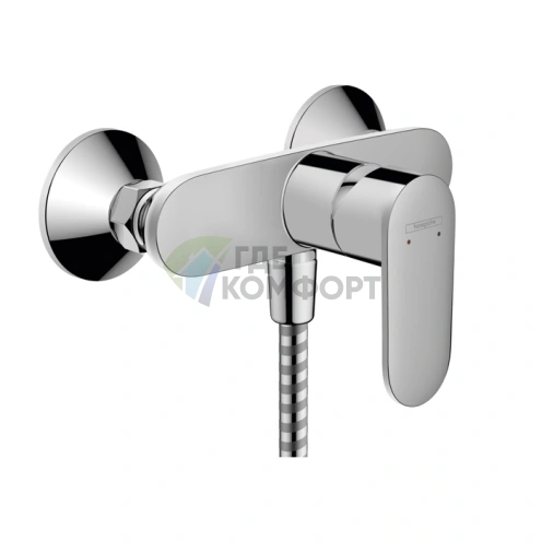 Смеситель для душа Hansgrohe Vernis Blend: Интеллектуальный дизайн и комфорт на уровне (71646000) - фото 1