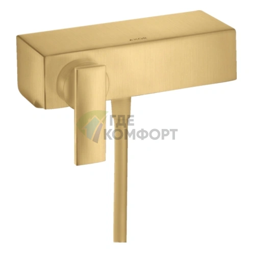 Смеситель для душа AX Cittero в шлифованном золоте: элегантность в каждой детали (39600250) - фото 1