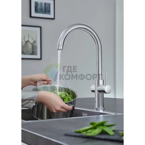 Смеситель Grohe Red II Duo для кухни с функцией мгновенного нагрева воды - фото 10