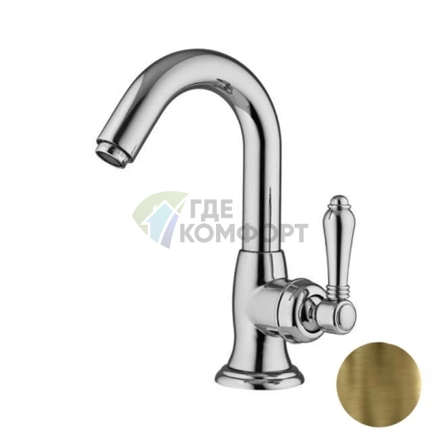 Смеситель для раковины Nicolazzi El Capitan однорычажный с донным клапаном в бронзе (3454BZ75C) - фото 1