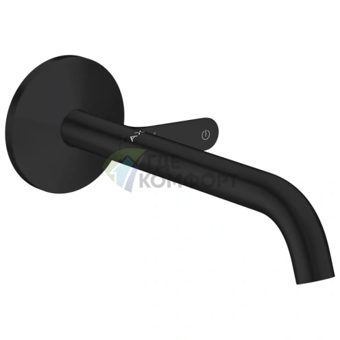 Смеситель для раковины AX One встраиваемый, матовый черный, излив 220 мм (48112670) - фото 1