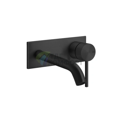 GESSI XL: встраиваемый смеситель с изливом 147 мм в цвете Black (54088#299) - фото 1