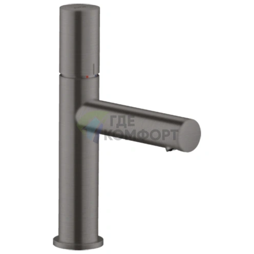 Смеситель для раковины AX Uno 110 Zero шлифованный черный хром (45002340) - фото 1