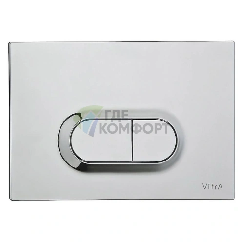 Кнопка смыва VitrA хромированная сталь 740-0940 - фото 1
