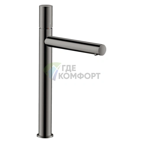 Смеситель для раковины AX Uno 260 Zero полированный черный хром (45004330) - фото 1