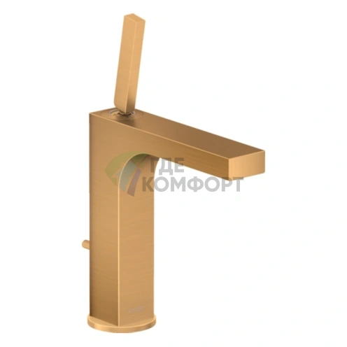 Смеситель для раковины AX Citterio в элегантном цвете шлифованное золото (39031250) - фото 1