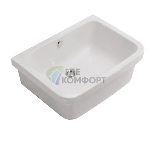 Раковина GLOBO Lavabi IRIS 60 см для постирочной белого цвета - фото 1