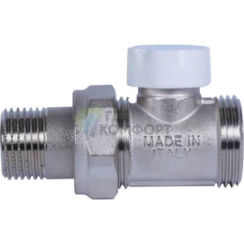 Клапан запорно-балансировочный 1/2х3/4ЕК, прямой Stout - фото 2