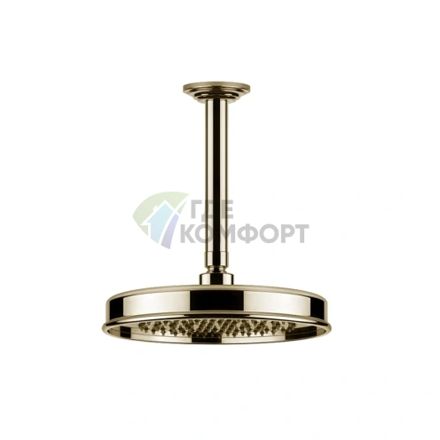 Верхний душ GESSI VENTI20 200 мм с потолочным держателем 288 мм (Brass PVD) (65152#710) - фото 1